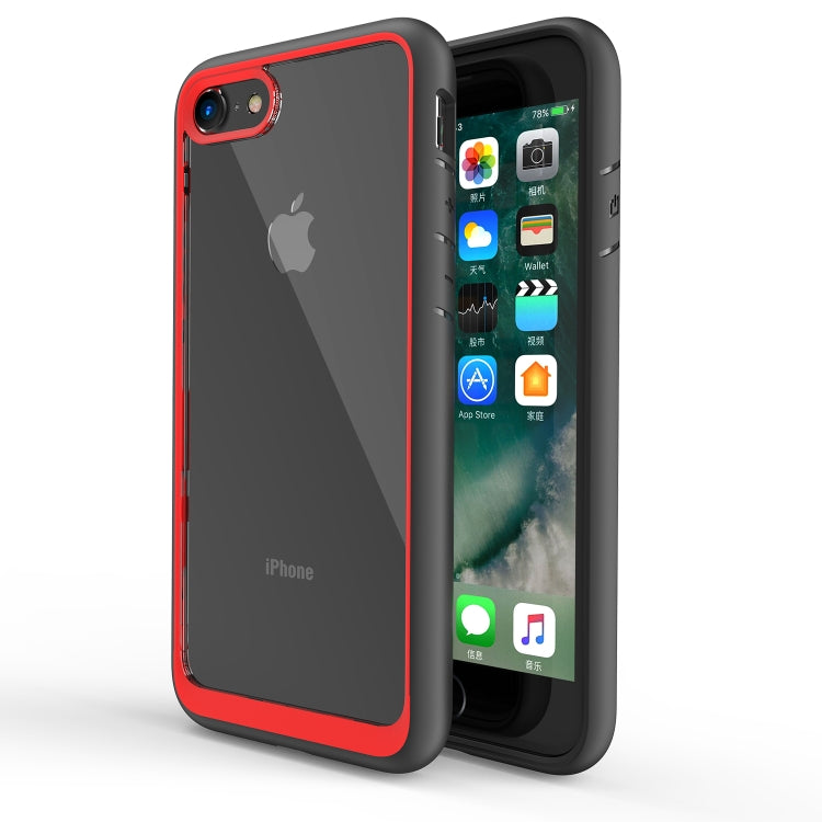 Two-color TPU + Acrylic Back Protective Phone Case for iPhone SE 2022/ iPhone SE 2020/ iPhone 8/iPhone 7