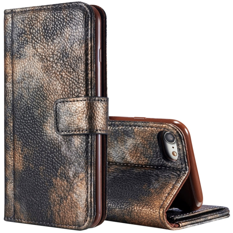 For iPhone 8 & 7 Retro Literary Forest Series Horizontal Flip Leather Case with Holder & Card Slot & Wallet & Photo Frame