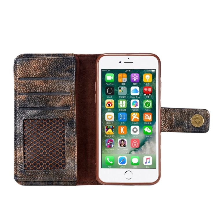 For iPhone 8 & 7 Retro Literary Forest Series Horizontal Flip Leather Case with Holder & Card Slot & Wallet & Photo Frame