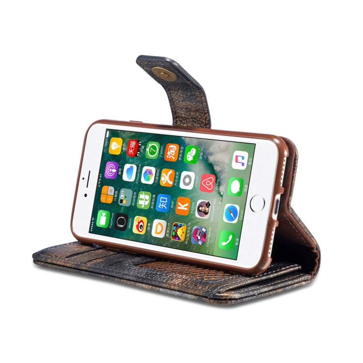 For iPhone 8 & 7 Retro Literary Forest Series Horizontal Flip Leather Case with Holder & Card Slot & Wallet & Photo Frame