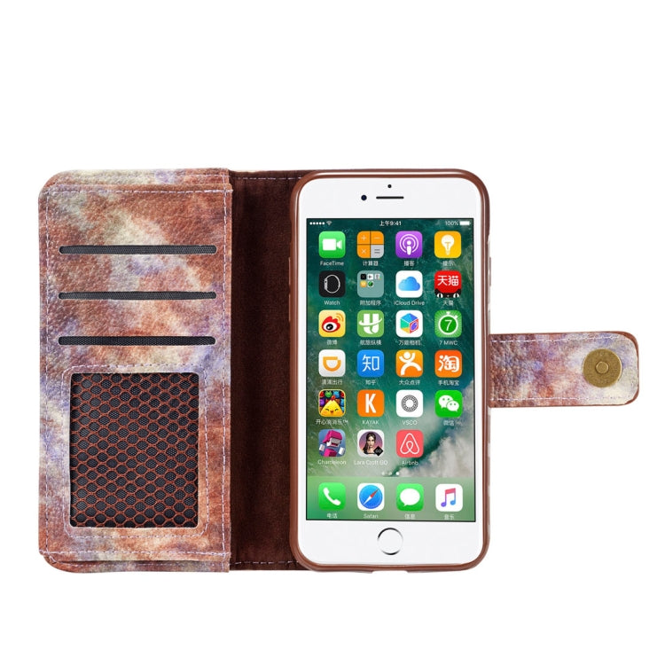 For iPhone 8 & 7 Retro Literary Forest Series Horizontal Flip Leather Case with Holder & Card Slot & Wallet & Photo Frame
