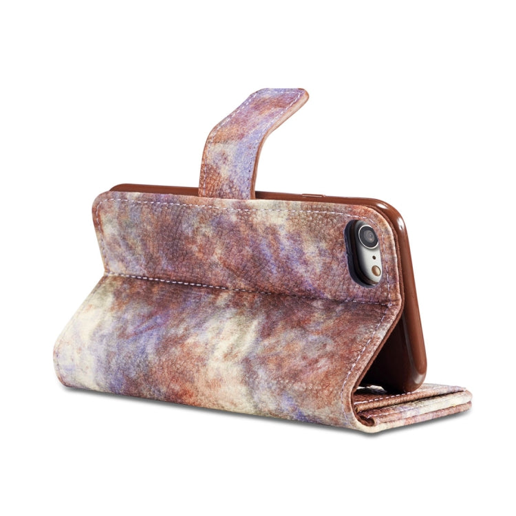 For iPhone 8 & 7 Retro Literary Forest Series Horizontal Flip Leather Case with Holder & Card Slot & Wallet & Photo Frame