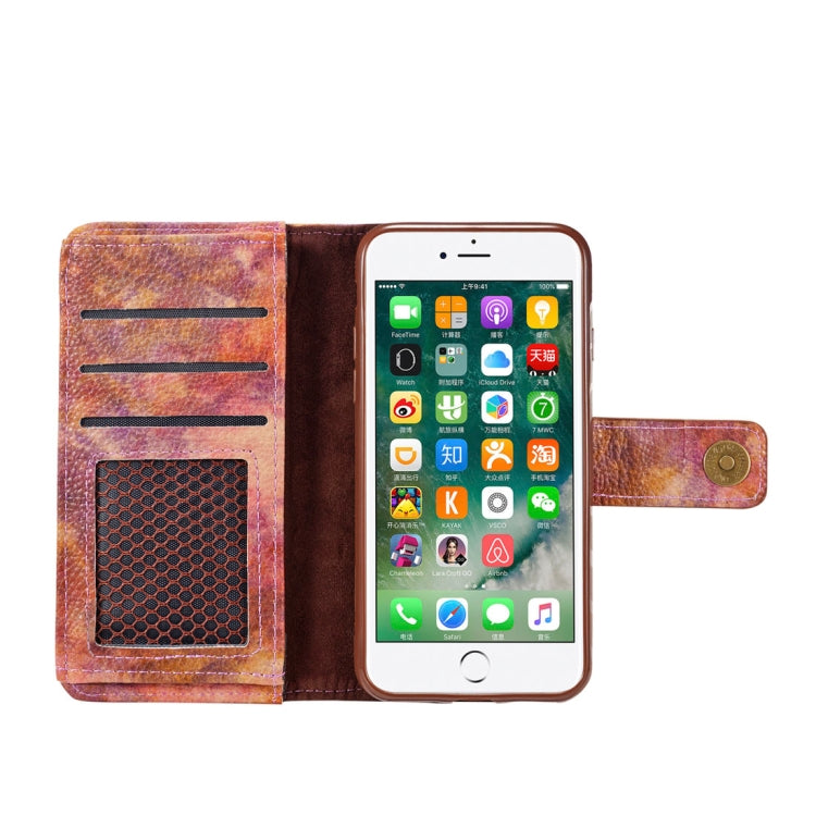 For iPhone 8 & 7 Retro Literary Forest Series Horizontal Flip Leather Case with Holder & Card Slot & Wallet & Photo Frame