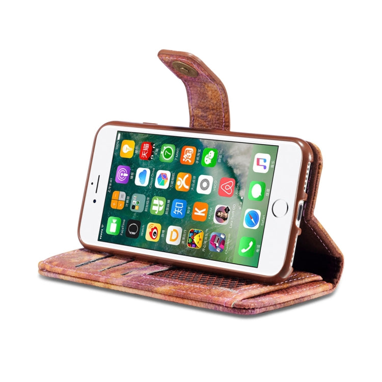 For iPhone 8 & 7 Retro Literary Forest Series Horizontal Flip Leather Case with Holder & Card Slot & Wallet & Photo Frame