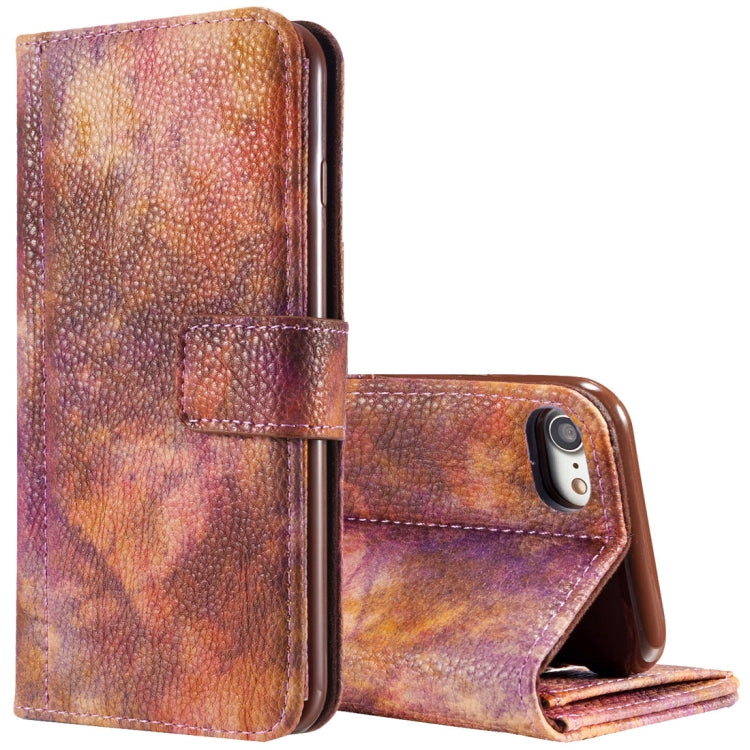 For iPhone 8 & 7 Retro Literary Forest Series Horizontal Flip Leather Case with Holder & Card Slot & Wallet & Photo Frame
