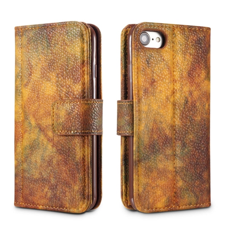 For iPhone 8 & 7 Retro Literary Forest Series Horizontal Flip Leather Case with Holder & Card Slot & Wallet & Photo Frame