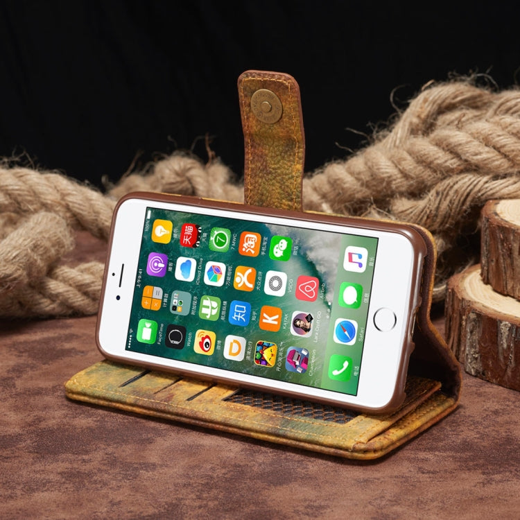 For iPhone 8 & 7 Retro Literary Forest Series Horizontal Flip Leather Case with Holder & Card Slot & Wallet & Photo Frame