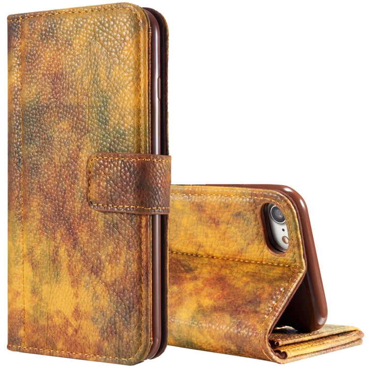 For iPhone 8 & 7 Retro Literary Forest Series Horizontal Flip Leather Case with Holder & Card Slot & Wallet & Photo Frame