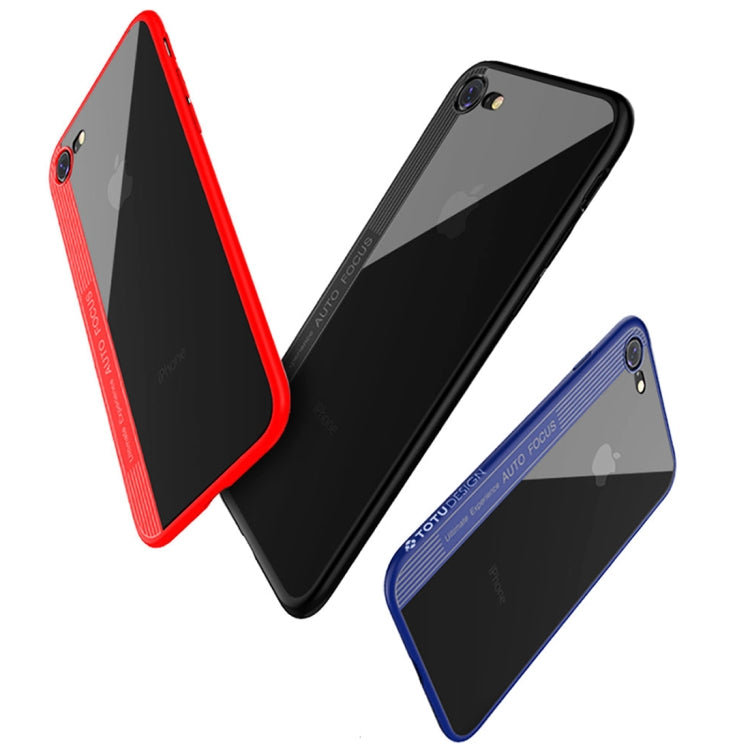 TOTUDESIGN For iPhone SE 2020 & 8 & 7 TPU + PC Dropproof Protective Back Cover Case (Blue)