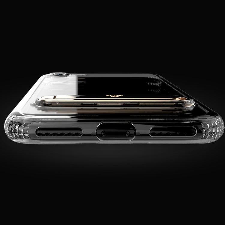 TOTUDESIGN For iPhone SE 2020 & 8 & 7 TPU + PC Dropproof Transparent Protective Back Cover Case with Electroplating Magnetic Holder