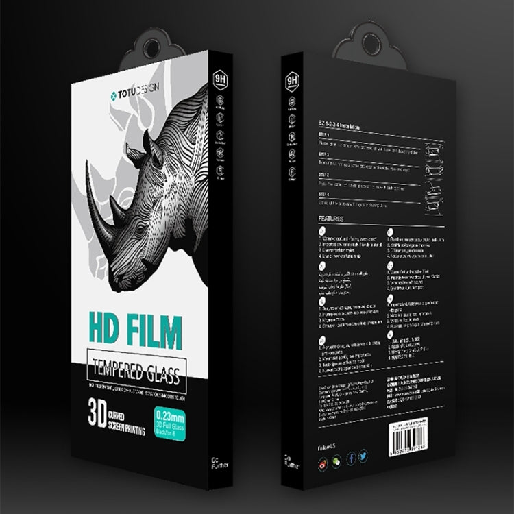 TOTUDESIGN for iPhone 8 & 7 9H Surface Hardness 3D Full Coverage Anti-blue Light Eye Protection Tempered Glass HD Front Screen Protector