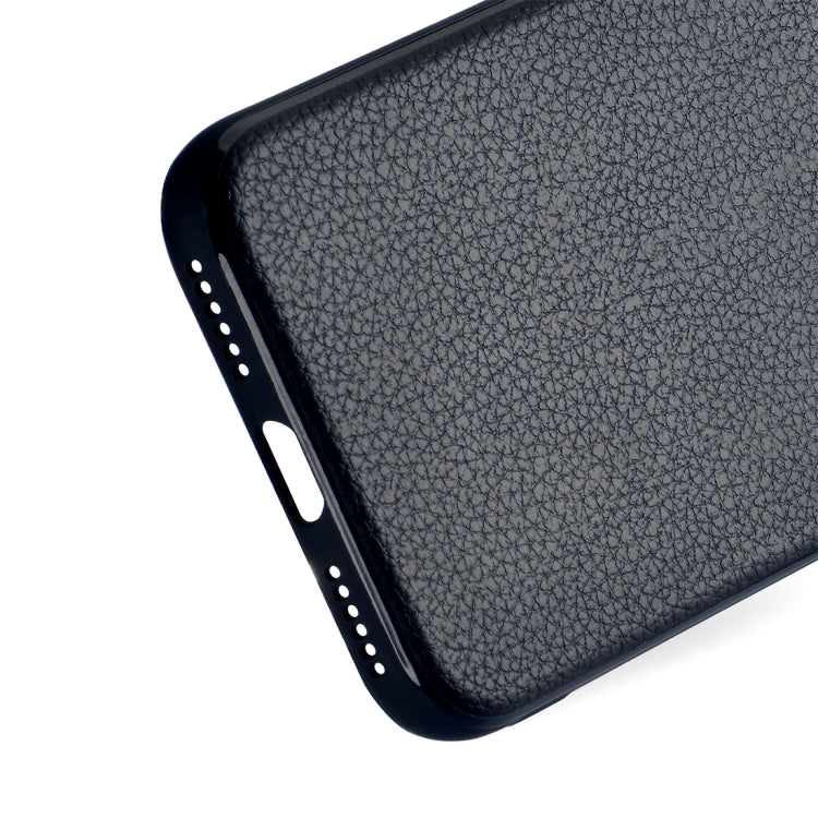 For iPhone SE 2020 & 8 & 7 Brushed Leather Texture TPU + PC Shockproof Anti-slip Protective Back Cover Case