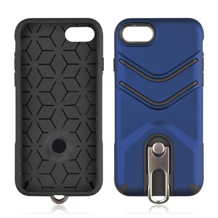 For iPhone SE 2020 & 8 & 7 TPU + PC Shockproof Protective Back Case with Rotatable Holder