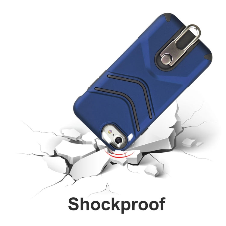 For iPhone SE 2020 & 8 & 7 TPU + PC Shockproof Protective Back Case with Rotatable Holder