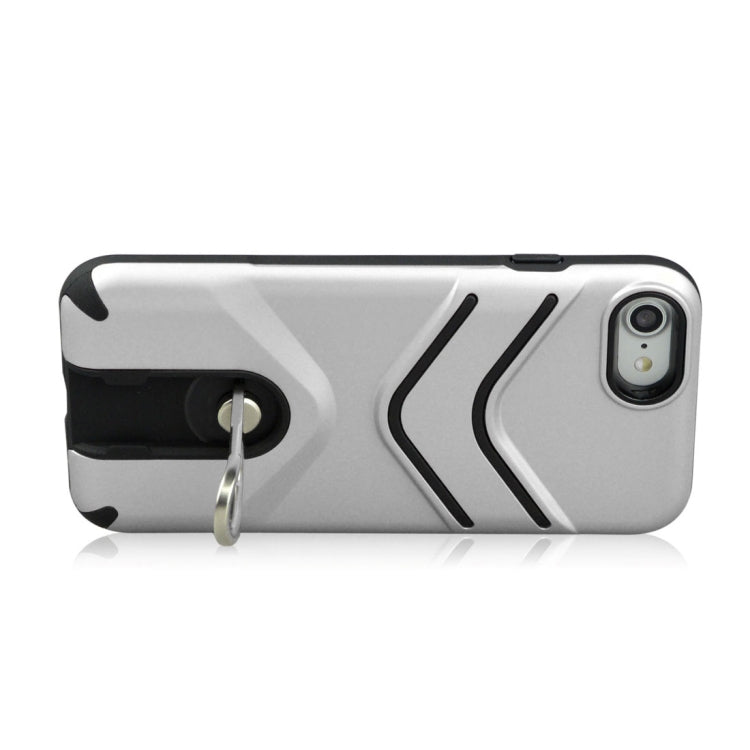 For iPhone SE 2020 & 8 & 7 TPU + PC Shockproof Protective Back Case with Rotatable Holder