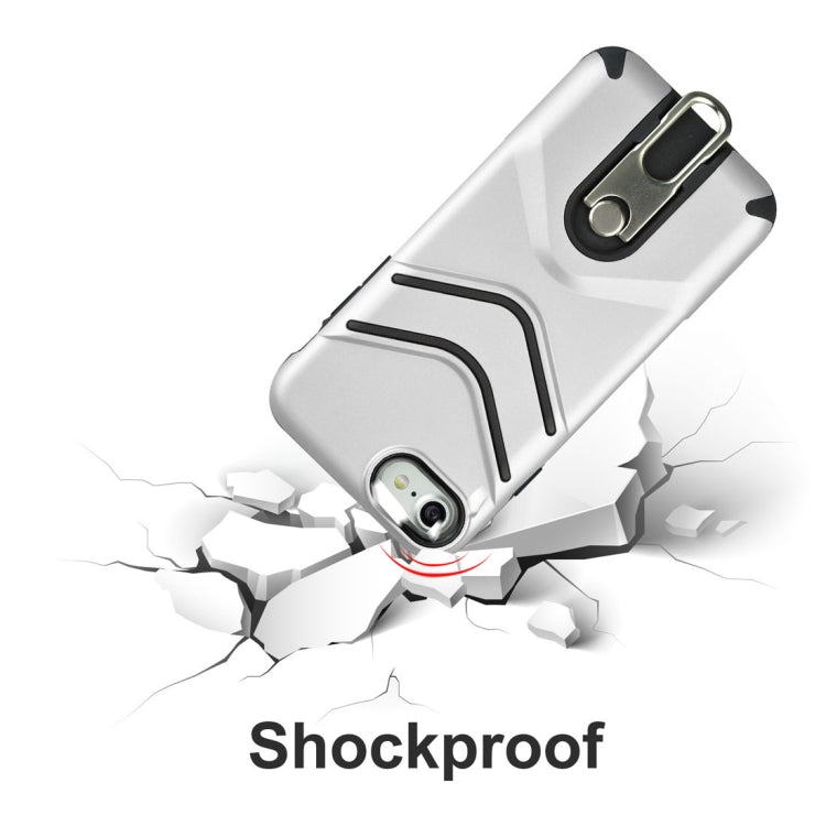 For iPhone SE 2020 & 8 & 7 TPU + PC Shockproof Protective Back Case with Rotatable Holder