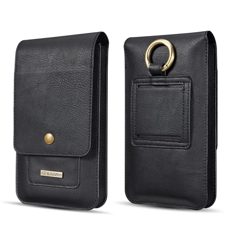 DG.MING Universal Cowskin Leather Protective Case Waist Bag with Card Slots & Hook, For iPhone, Samsung, Sony, Huawei, Meizu, Lenovo, ASUS, Oneplus, Xiaomi, Cubot, Ulefone, Letv, DOOGEE, Vkworld, and other Smartphones Below 5.2 inch