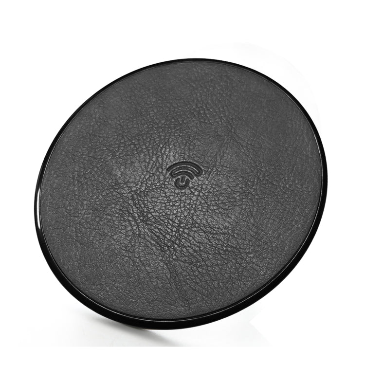 HAMTOD HFC180 10W (Max) Output Genuine Leather Surface Qi Standard Fast Charging Wireless Charger, For iPhone, Galaxy, Huawei, Xiaomi, LG, HTC and other QI Standard Smart Phones
