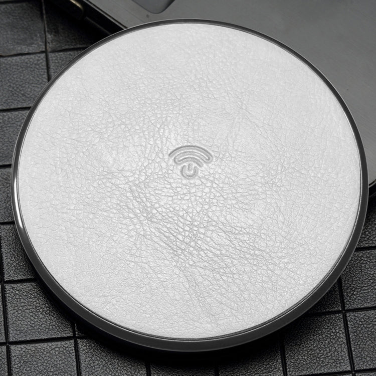 HAMTOD HFC180 10W (Max) Output Genuine Leather Surface Qi Standard Fast Charging Wireless Charger, For iPhone, Galaxy, Huawei, Xiaomi, LG, HTC and other QI Standard Smart Phones