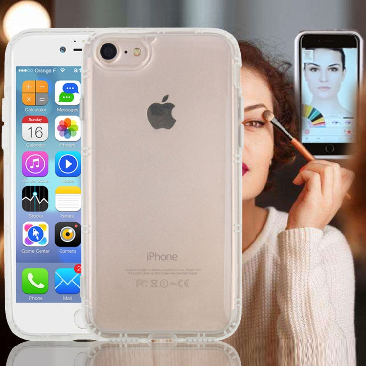 For iPhone SE 2020 & 8 & 7 Anti-Gravity Nano-suction Technology Dropproof Transparent TPU Protective Back Cover Case(Transparent)