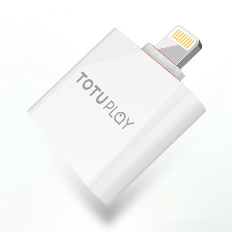 TOTUDESIGN AU06-Lightning V4.2 Bluetooth PC Audio Converter, Compatible with iOS11 System Such as iPhone X / iPhone 8 & 8 Plus / iPhone 7 & 7 Plus / iPhone 6 & 6s & 6 Plus & 6s Plus / iPad