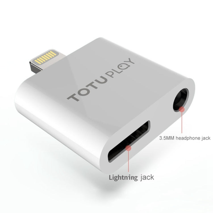 TOTUDESIGN AU06-Lightning V4.2 Bluetooth PC Audio Converter, Compatible with iOS11 System Such as iPhone X / iPhone 8 & 8 Plus / iPhone 7 & 7 Plus / iPhone 6 & 6s & 6 Plus & 6s Plus / iPad