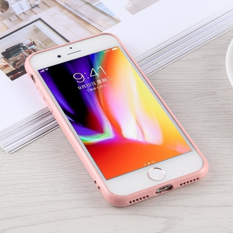 Fashion Dot Pattern Anti-scratch Gradient Color Glass Protection Case For iPhone SE 2020 & 8 & 7