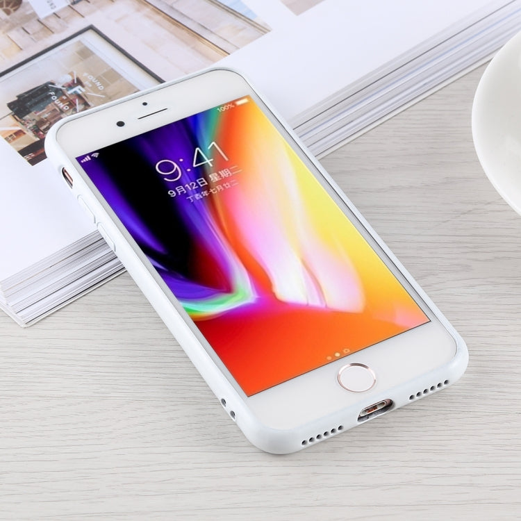 Fashion Dot Pattern Anti-scratch Gradient Color Glass Protection Case For iPhone SE 2020 & 8 & 7
