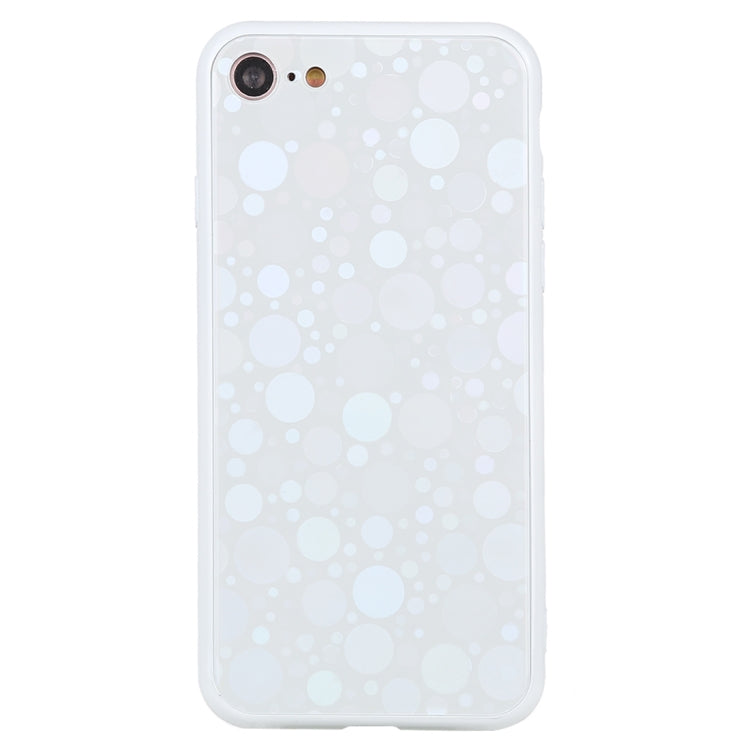 Fashion Dot Pattern Anti-scratch Gradient Color Glass Protection Case For iPhone SE 2020 & 8 & 7