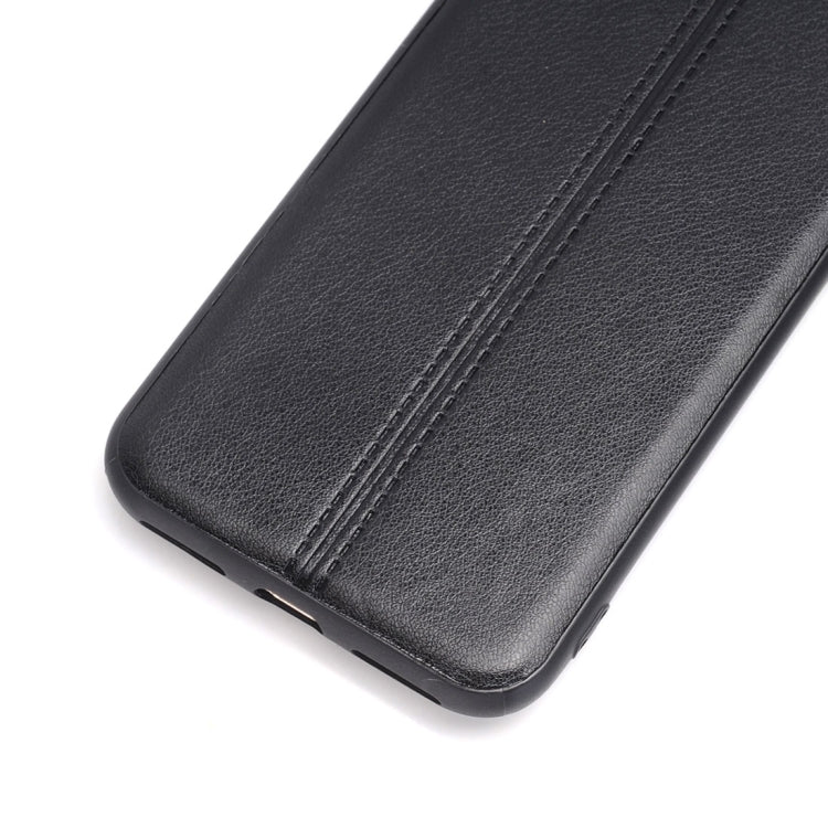 For iPhone SE 2020 & 8 & 7 Plain Weave Texture Leather Surface Protective Back Cover Case