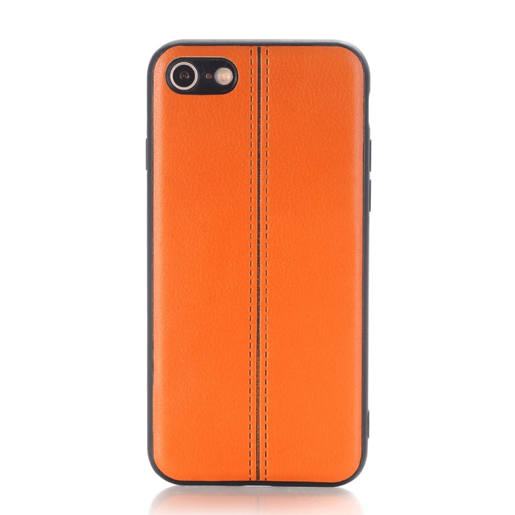 For iPhone SE 2020 & 8 & 7 Plain Weave Texture Leather Surface Protective Back Cover Case