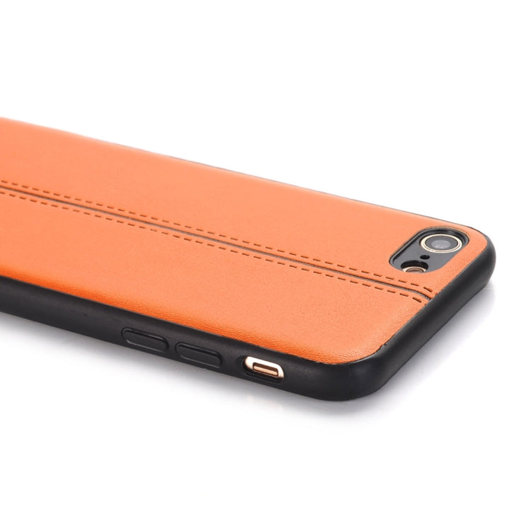 For iPhone SE 2020 & 8 & 7 Plain Weave Texture Leather Surface Protective Back Cover Case