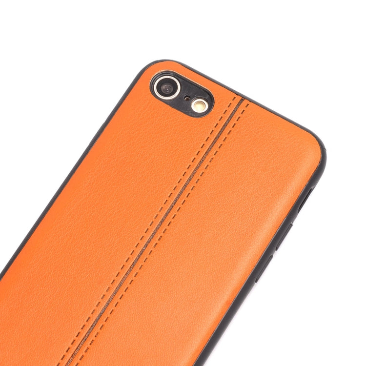 For iPhone SE 2020 & 8 & 7 Plain Weave Texture Leather Surface Protective Back Cover Case