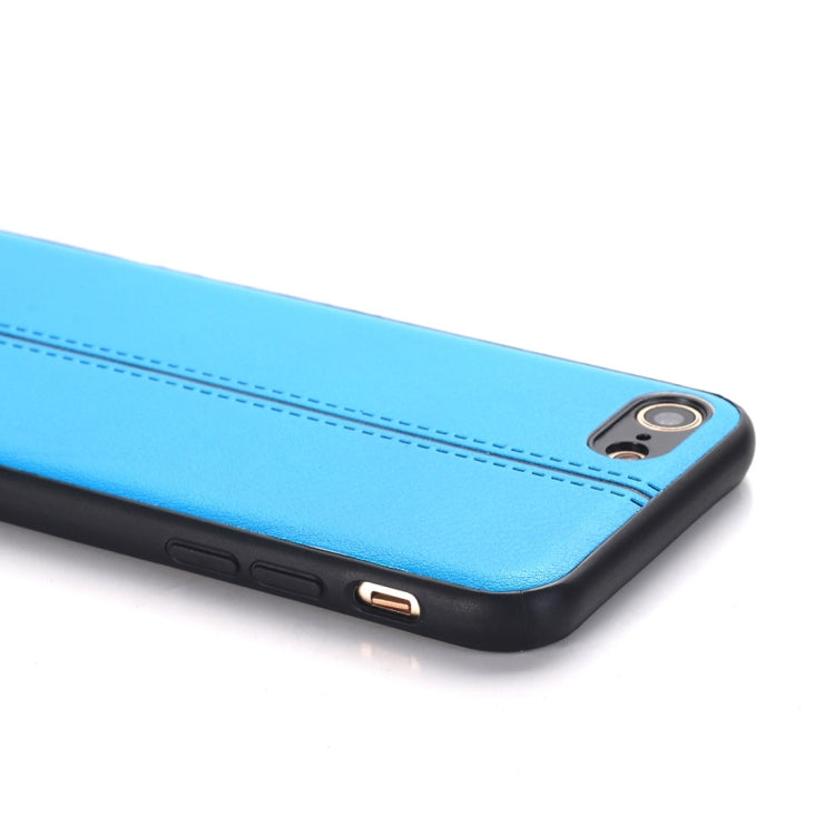 For iPhone SE 2020 & 8 & 7 Plain Weave Texture Leather Surface Protective Back Cover Case