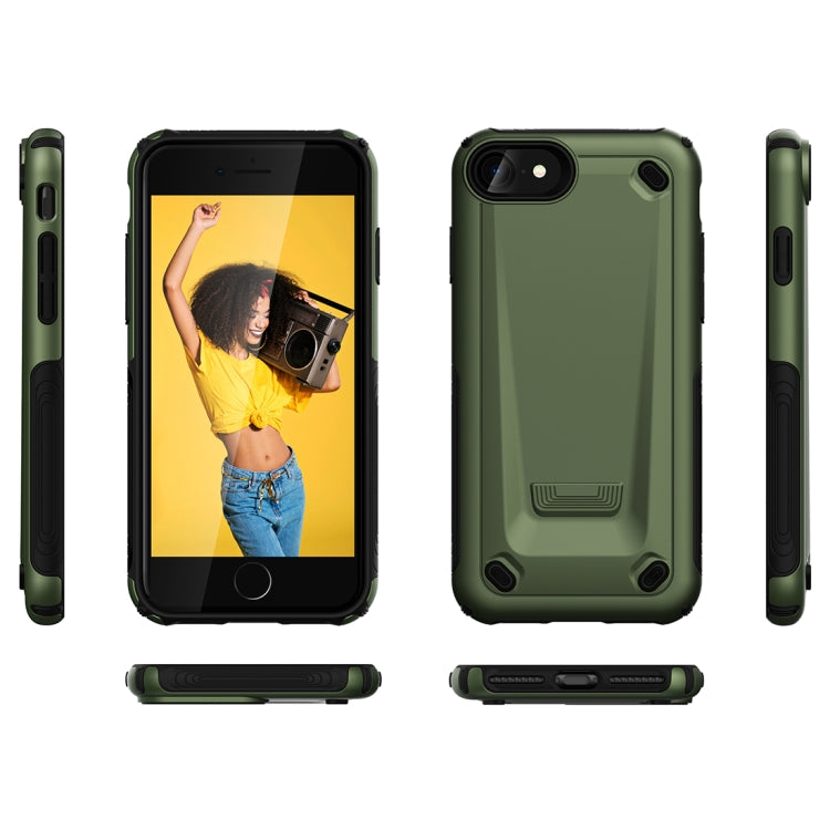 Ultra-thin TPU+PC Mechanic Shockproof Protective Case For iPhone SE 2020 & 8 & 7