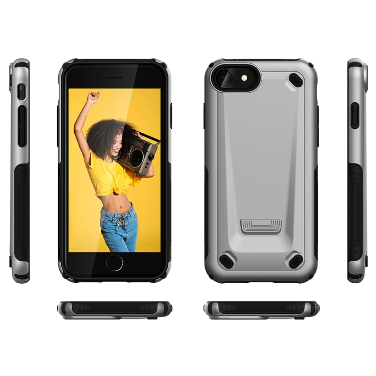 Ultra-thin TPU+PC Mechanic Shockproof Protective Case For iPhone SE 2020 & 8 & 7