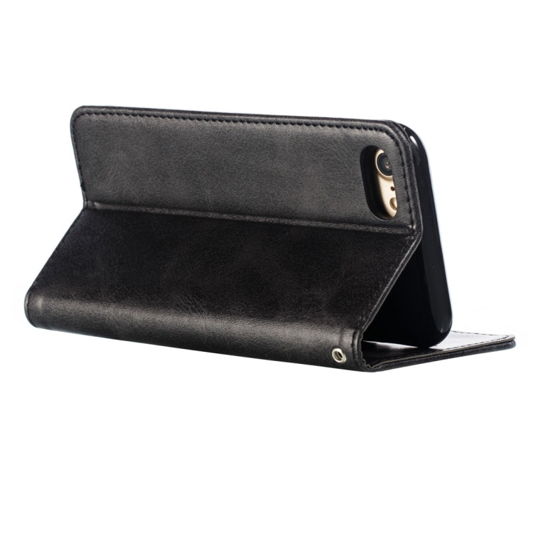 For iPhone 8 / 7 Calf Texture Zipper Magnetic Horizontal Flip Leather Case with Wallet & Holder & Card Slots