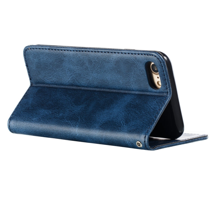 For iPhone 8 / 7 Calf Texture Zipper Magnetic Horizontal Flip Leather Case with Wallet & Holder & Card Slots