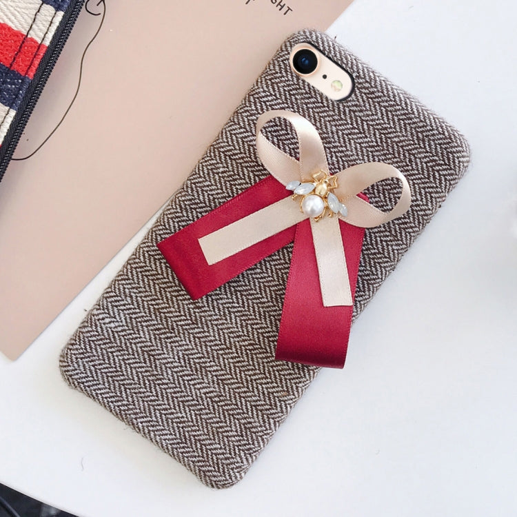 For iPhone SE 2020 & 8 & 7 Bowknot Bee Style Protective Back Cover