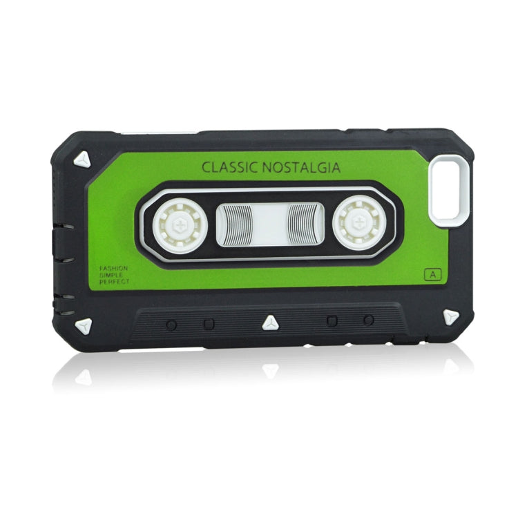For iPhone SE 2020 & 8 & 7 Nostalgic Tape Style TPU+PC Protective Back Case