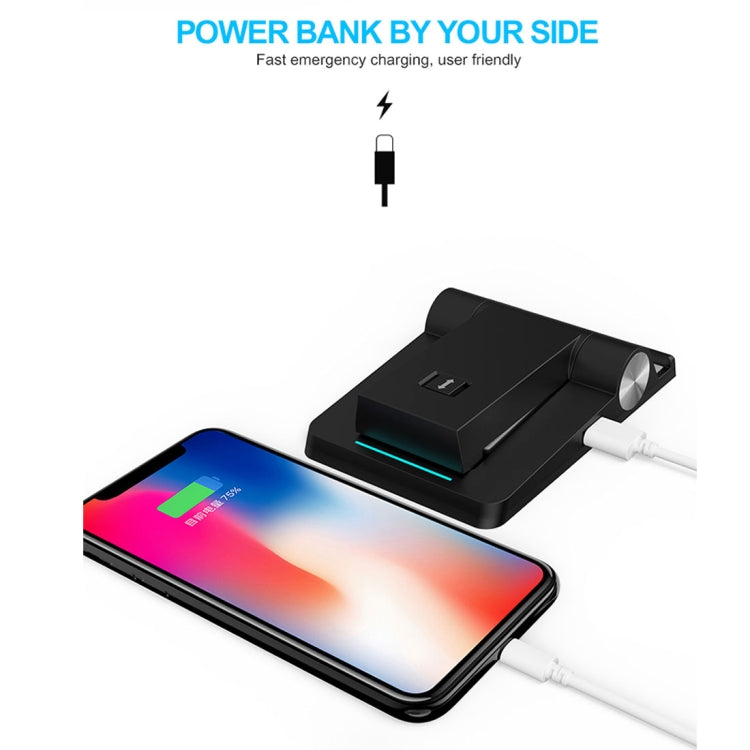Qi Standard Wireless Charger + Power Bank with 360 Degree Rotatable Ring Clip Phone Holder Desktop Stand, For iPhone, iPad, Samsung, other Smartphones and Tablets(Pink)