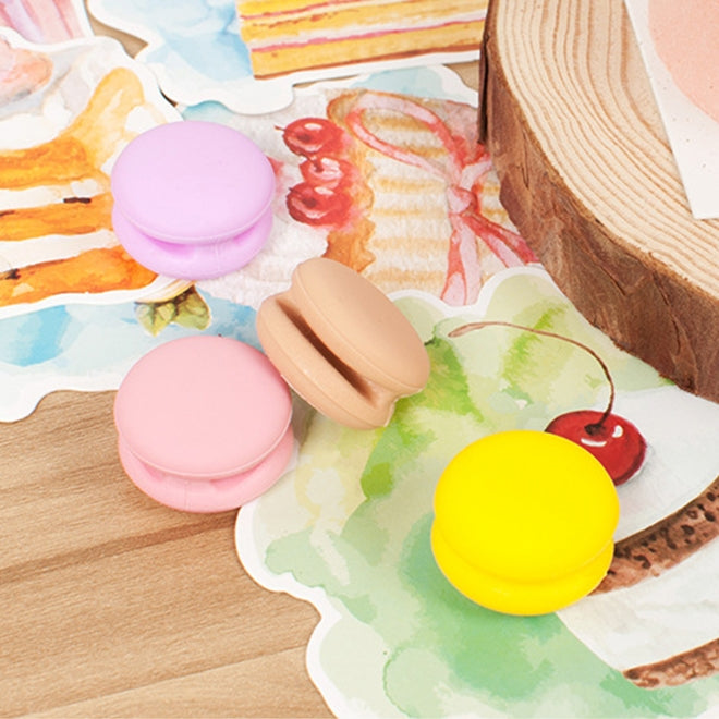 6 PCS Macaroon Shape Cable Clip Grip Desk Wall Organizer Desktop Wire Cord Type USB Charger Holder