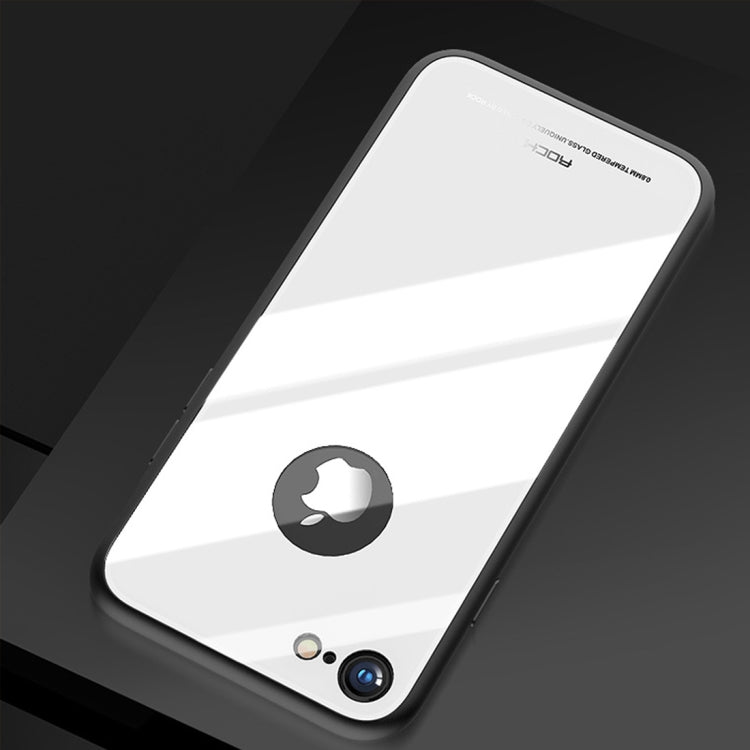ROCK for iPhone 8 Dropproof Tempered Glass Surface Protective Cover(White)