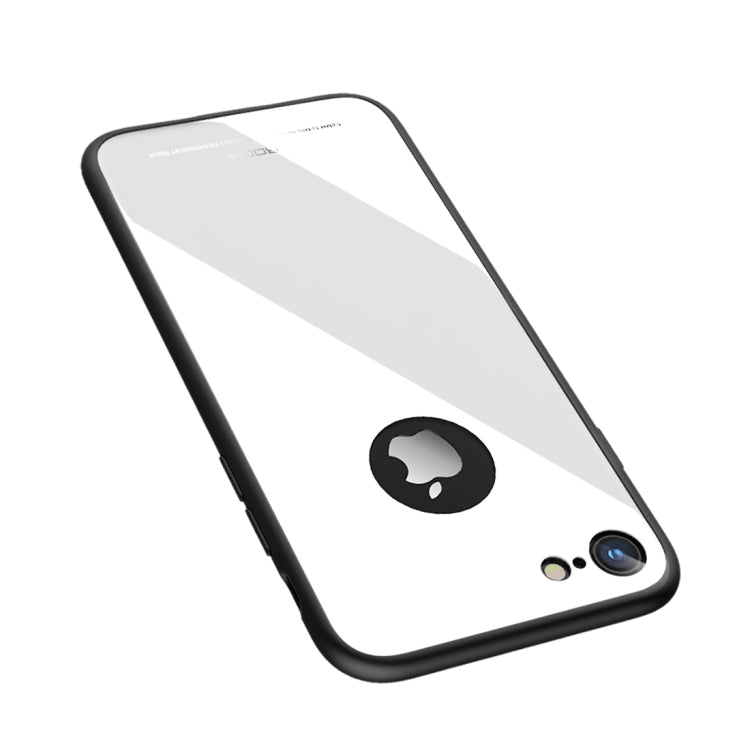 ROCK for iPhone 8 Dropproof Tempered Glass Surface Protective Cover(White)