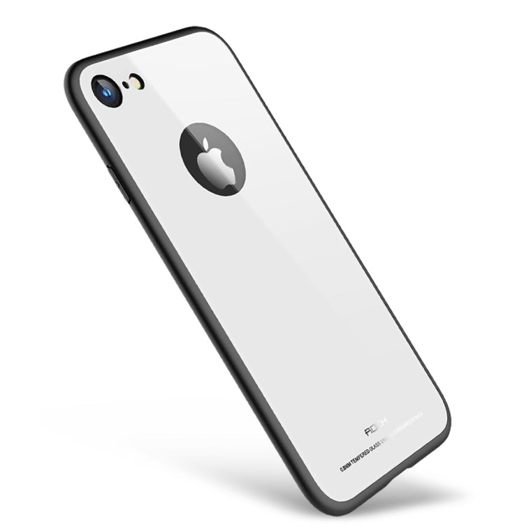 ROCK for iPhone 8 Dropproof Tempered Glass Surface Protective Cover(White)