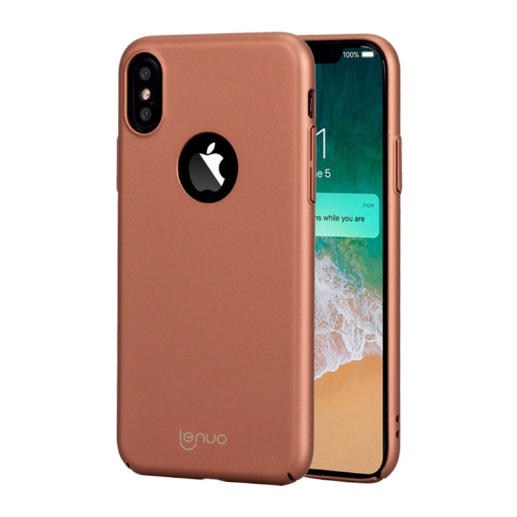 For iPhone X / XS Lenuo PC Ultra-thin Impact Protection Case