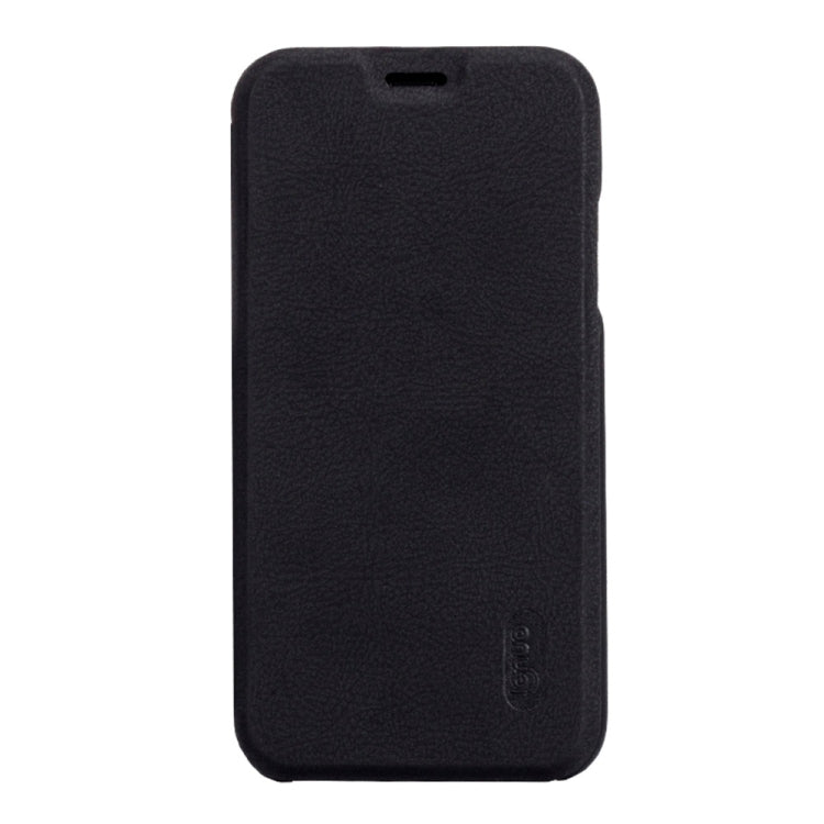 For iPhone X / XS Lenuo PU+PC Litchi Texture Horizontal Flip Leather Case with Card Slots