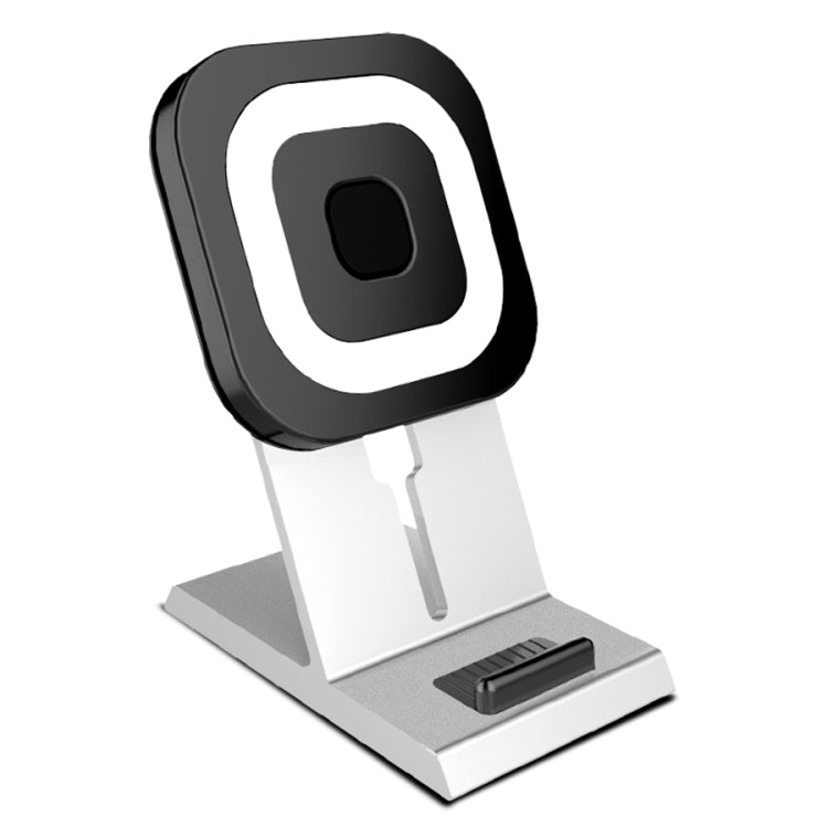 X1 9V 1.1A Output Multi-function Car Phone Holder Wireless Charger, For iPhone, Galaxy, Huawei, Xiaomi, LG, HTC and Other QI Standard Smart Phones (White)