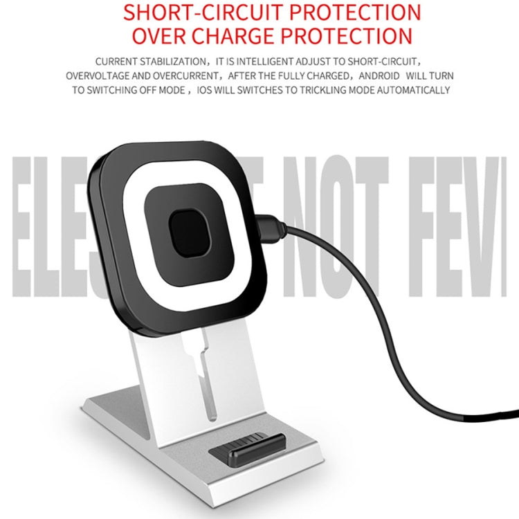 X1 9V 1.1A Output Multi-function Car Phone Holder Wireless Charger, For iPhone, Galaxy, Huawei, Xiaomi, LG, HTC and Other QI Standard Smart Phones (White)