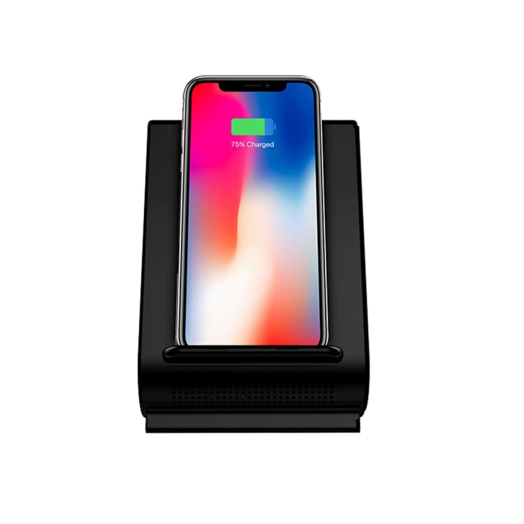 Azpen D101 3 in 1 QI Wireless Charger Bluetooth Speaker and Docking Station, CW6687E Processor, Support TF Music Player, For iPhone, Galaxy, LG, Google, Sony, Nokia, Motorola and other Smartphones(Black)